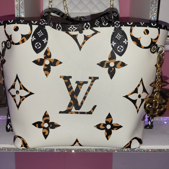 LOUIS-VUITTON JUNGLE SAFARI NEVERFULL - Picture 2 of 10